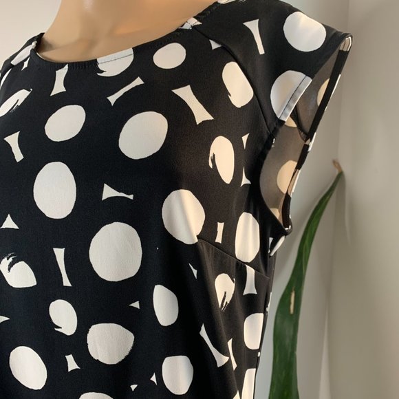 AB Studio black and white dress Size 12 - Picture 4 of 6